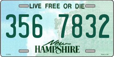NH license plate 3567832