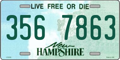 NH license plate 3567863