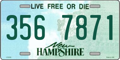 NH license plate 3567871