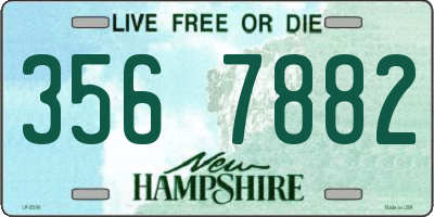 NH license plate 3567882