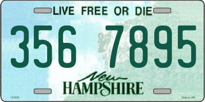 NH license plate 3567895