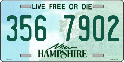 NH license plate 3567902