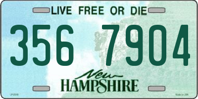 NH license plate 3567904