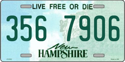 NH license plate 3567906
