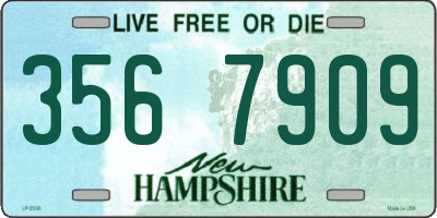 NH license plate 3567909