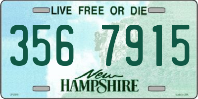 NH license plate 3567915