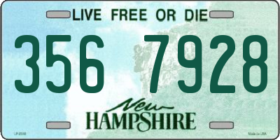 NH license plate 3567928