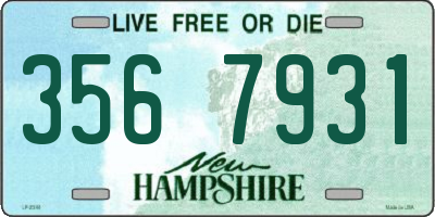 NH license plate 3567931