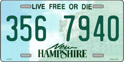 NH license plate 3567940