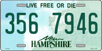 NH license plate 3567946