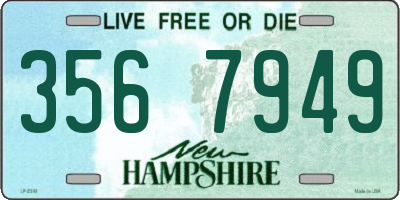 NH license plate 3567949