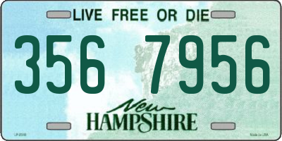 NH license plate 3567956