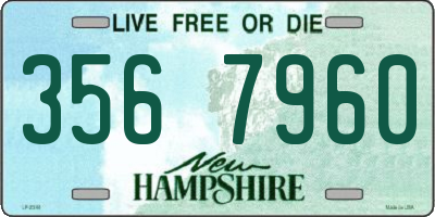 NH license plate 3567960