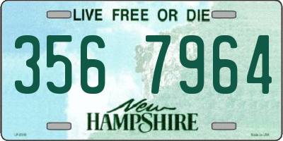NH license plate 3567964