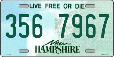 NH license plate 3567967