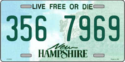 NH license plate 3567969