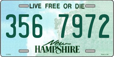 NH license plate 3567972
