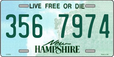 NH license plate 3567974