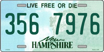 NH license plate 3567976
