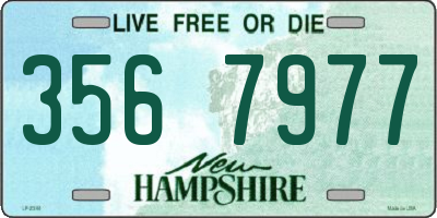 NH license plate 3567977