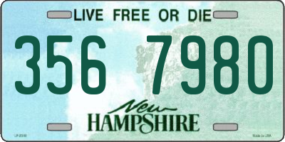 NH license plate 3567980