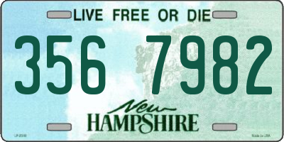 NH license plate 3567982