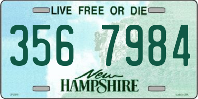 NH license plate 3567984