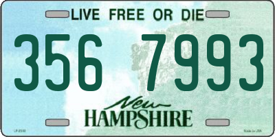 NH license plate 3567993