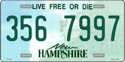 NH license plate 3567997
