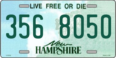 NH license plate 3568050