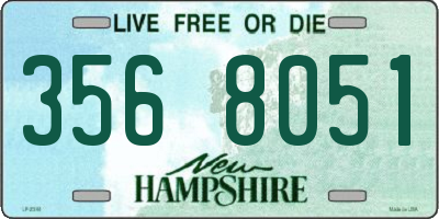 NH license plate 3568051