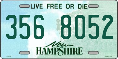NH license plate 3568052