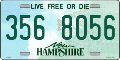 NH license plate 3568056