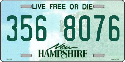 NH license plate 3568076