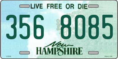 NH license plate 3568085