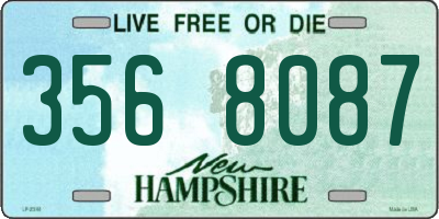 NH license plate 3568087