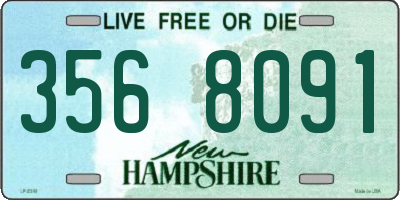 NH license plate 3568091