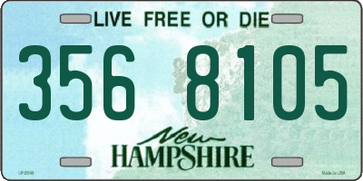 NH license plate 3568105