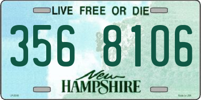 NH license plate 3568106
