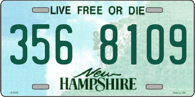 NH license plate 3568109