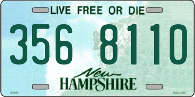 NH license plate 3568110