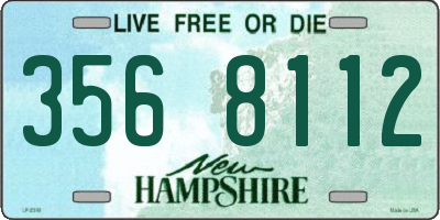 NH license plate 3568112