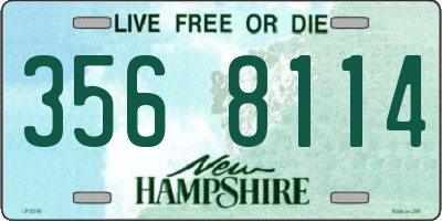 NH license plate 3568114