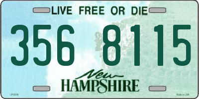 NH license plate 3568115