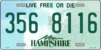NH license plate 3568116