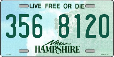 NH license plate 3568120