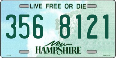 NH license plate 3568121