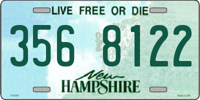 NH license plate 3568122