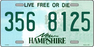NH license plate 3568125