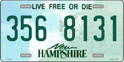 NH license plate 3568131